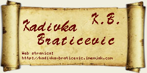 Kadivka Bratičević vizit kartica